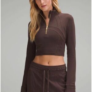 Lululemon Cropped Define Jacket in Espresso.
